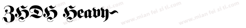 ZHDH Heavy字体转换